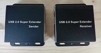 Удлинитель USB 2.0 по UTP на 100 метров c удаленным USB HUB на 4 порта