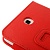 Чехол кожаный с держателем для Samsung Galaxy Tab 3 (7.0) / P3200 - красный