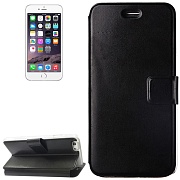 Чехол кожаный с отделениями для банковских карт для iPhone 6 Plus (черный)