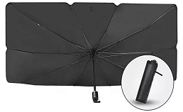 Зонт солнцезащитный для лобового стекла автомобиля, 145 см