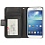 Чехол-бумажник кожаный для Samsung Galaxy S IV / i9500 - черный