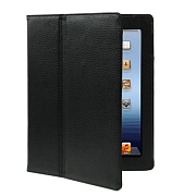 Чехол защитный из натуральной кожи для iPad 2,3,New,4 (черный)