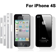 Защитная пленка 3 в 1 (лицевая, боковые и задняя панели) для iPhone 4 & 4S