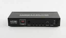 Разветвитель (splitter) HDMI - AVE HDSP1x4 EXTRA (1 вход х 4 выхода, 4К 60Гц, HDR, YUV 4:4:4, 18Gbps, EDID)