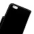 Чехол кожаный с джинсовой отделкой с отделениями для банковских карт для iPhone 6 (темно серый)